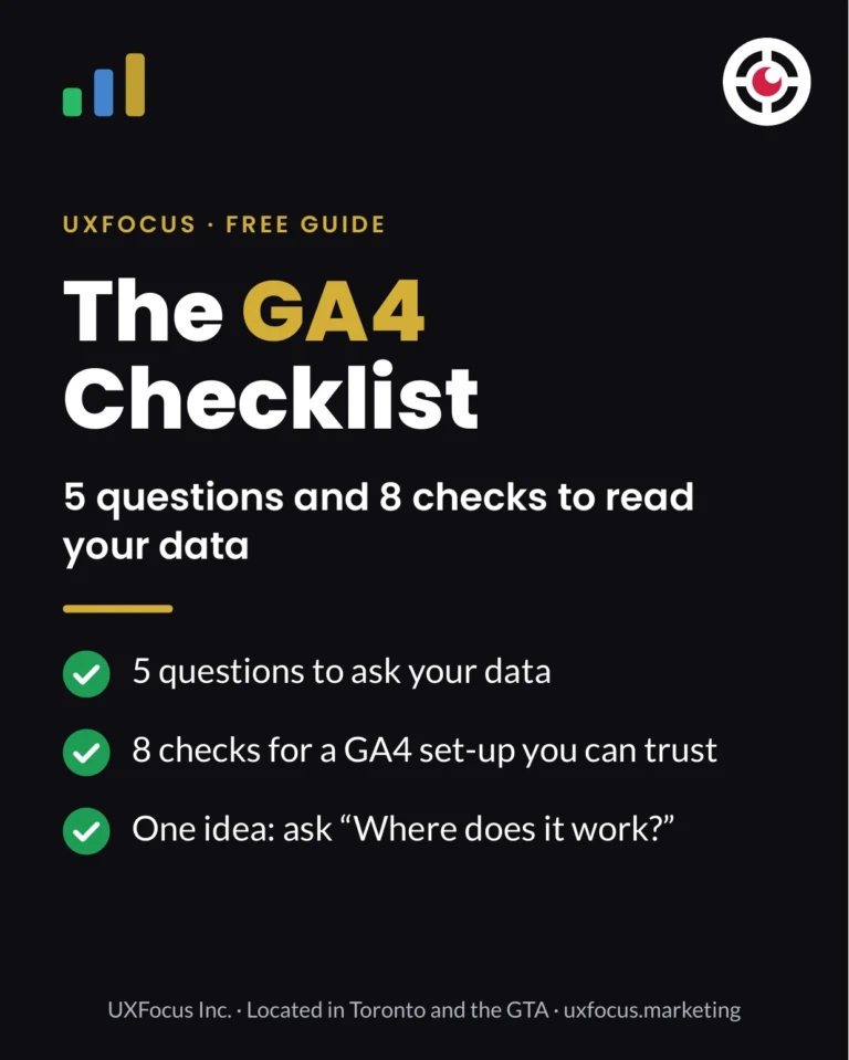 Cover of The GA4 Checklist PDF