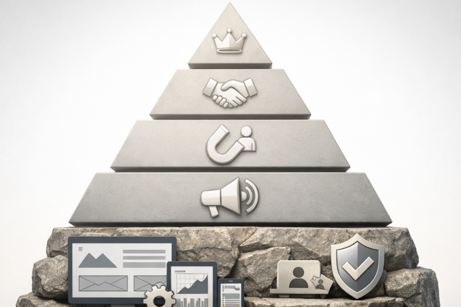 Marketing Pyramid Foundation Base Tier Marketing Pyramid Foundation Base Tier